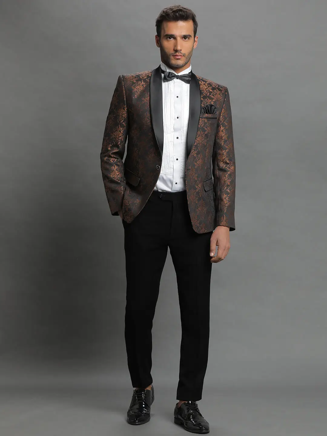 Copper Jaquard Blazer