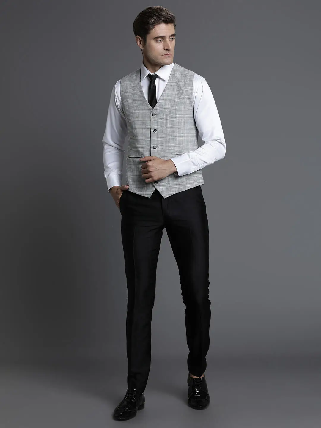 Geometric Light Waistcoat