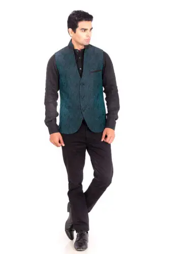 green brocade bandi
