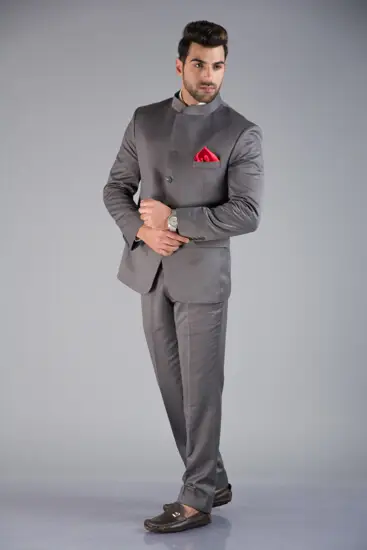 Grey Bandgala Suit