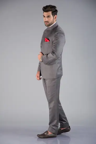 Grey Bandgala Suit — image 3