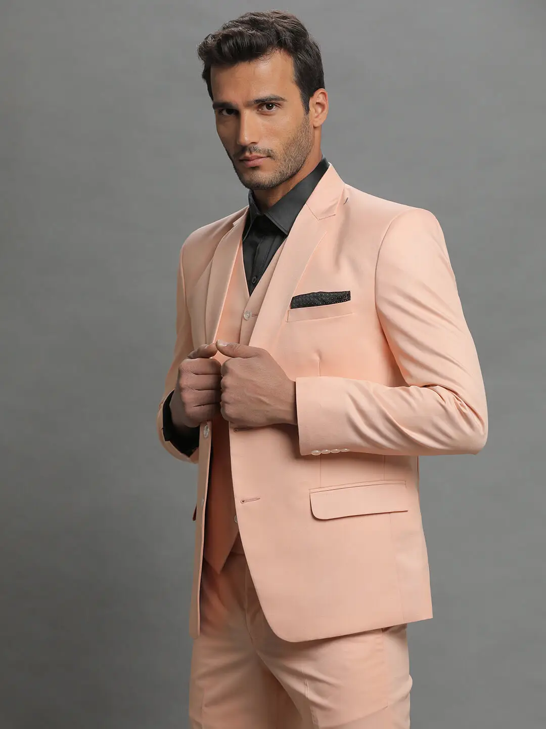 Peach 3 Piece Suit